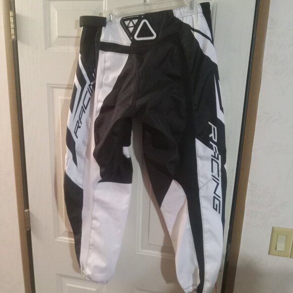 Fly Racing Men's F-16 Moto Racing Pants Size 36 Black/White - Picture 4 of 7